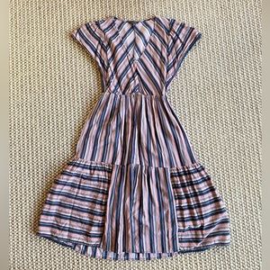 Lucky Brand Striped MIDI Dress